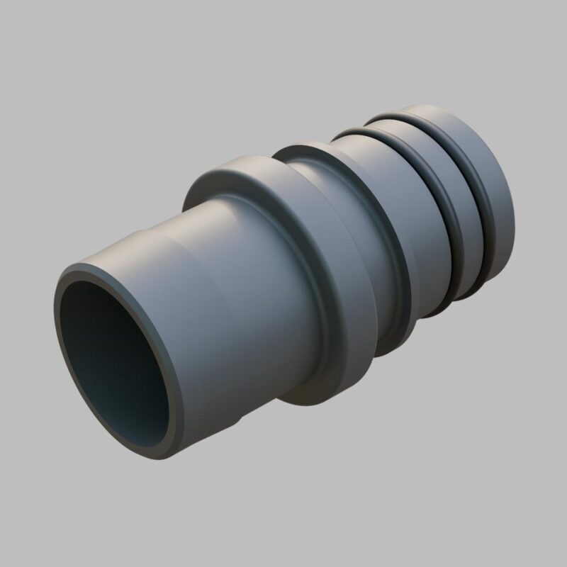 Adapter 1 1/8" QL to 1 1/8" Barb